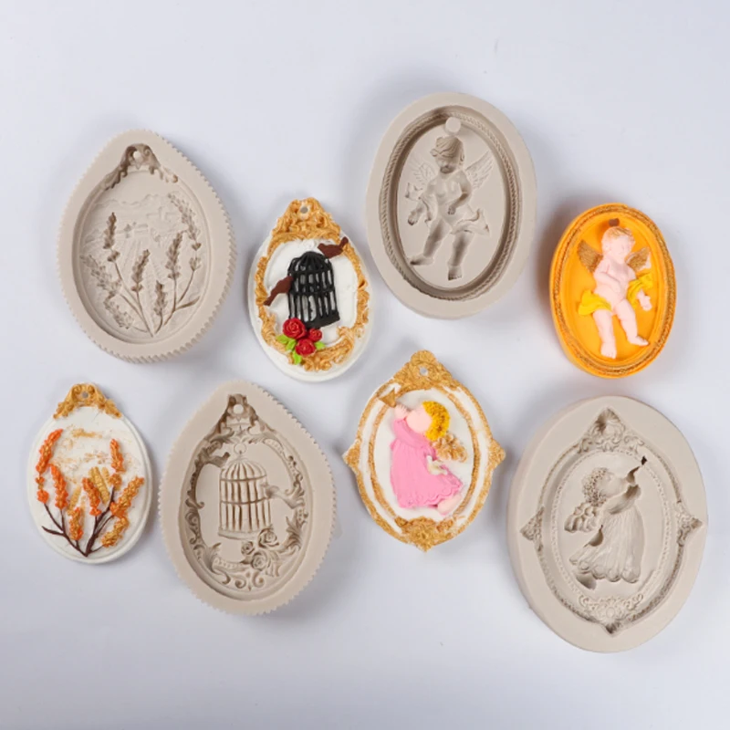 Форма ангельские уши пшеницы в виде птичьей клетки силиконовая форма для