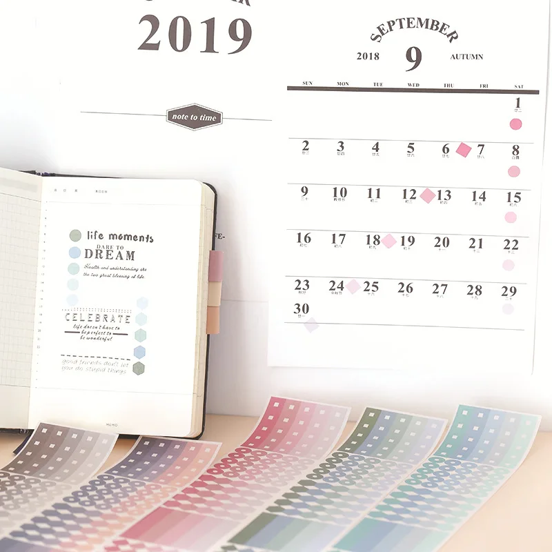 1 лист Базовые наклейки градиент Цвет геометрические для скрапбукинга DIY