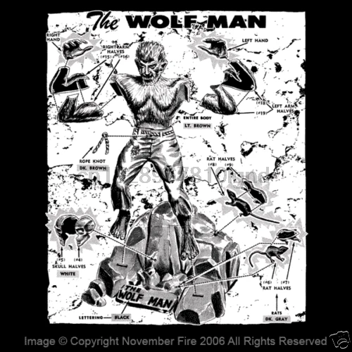 Аврора волк человек модель инструкция Универсальный Монстр ребенок Lon Chaney