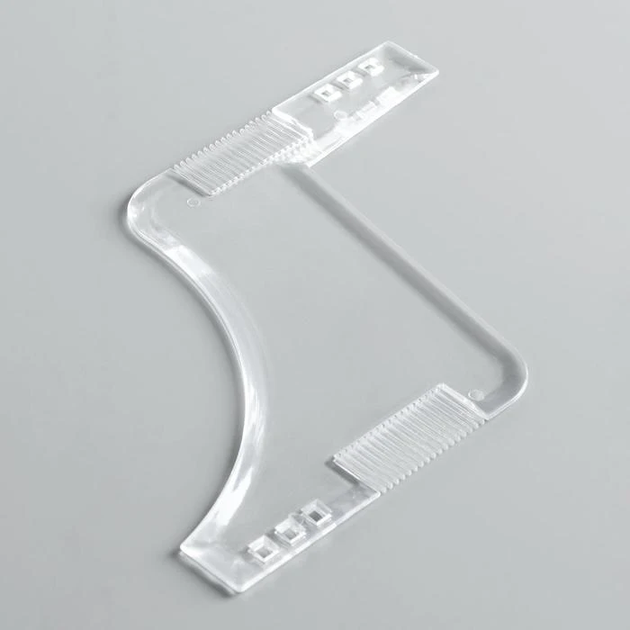 Трафарет для бритья бороды и усов с расческой |