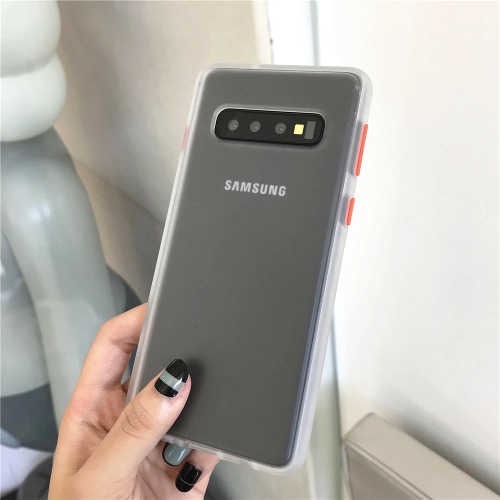 Antishock бампер Гибридный чехол из поликарбоната и силикона для samsung Galaxy S10 плюс S9 S8