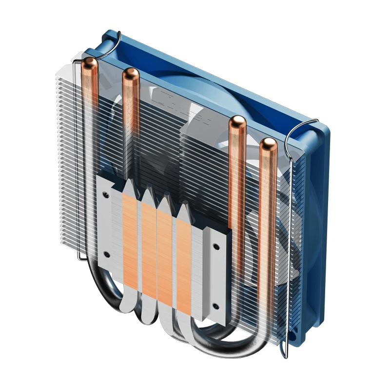 JONSBO HP-400S push-вниз CPU кулер 4 тепловые трубы ультра-тонкий ITX все-в-одном радиатор 4Pin