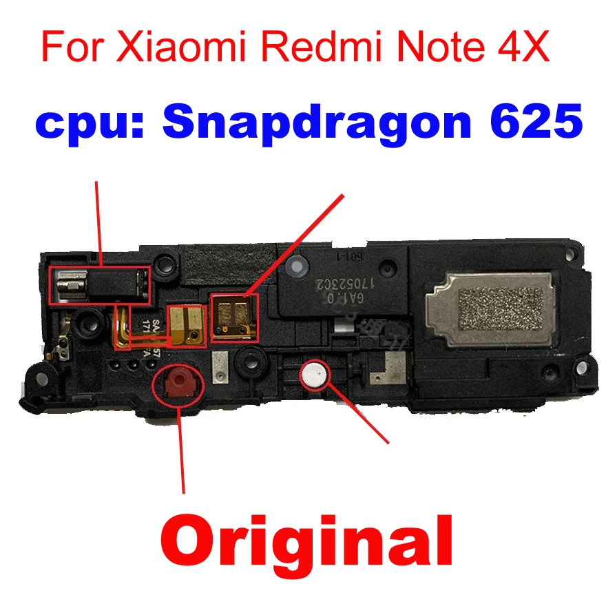 Оригинальный громкоговоритель для Xiaomi Redmi Note 4X звуковой сигнал доска звонка note4X