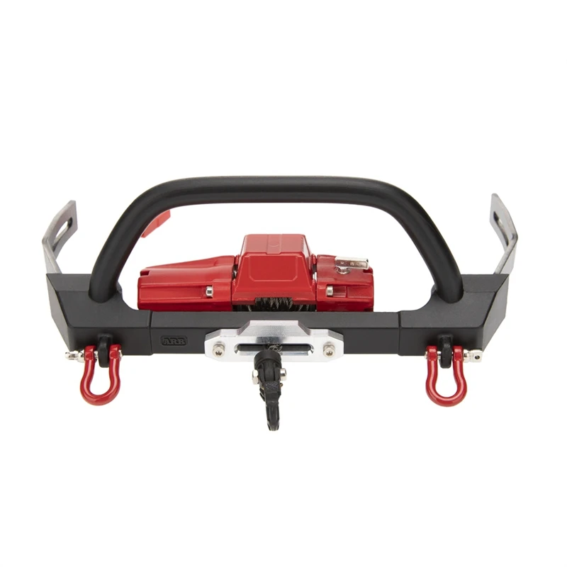 

Metal Bumper with Automatic Winch for 1/10 RC Crawler Car Axial SCX10 II 90046 Traxxas TRX4 Upgrade Parts