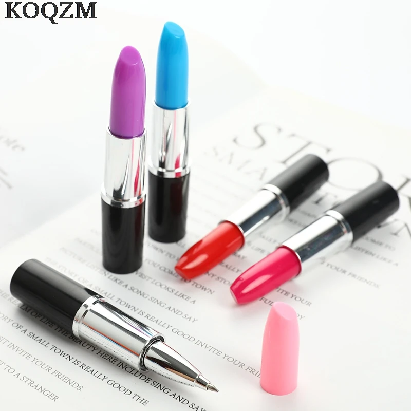 

Cute Ballpoint Pen Creative Lipstick Pen For School Office SuppliesStationery Colored Ball Pens