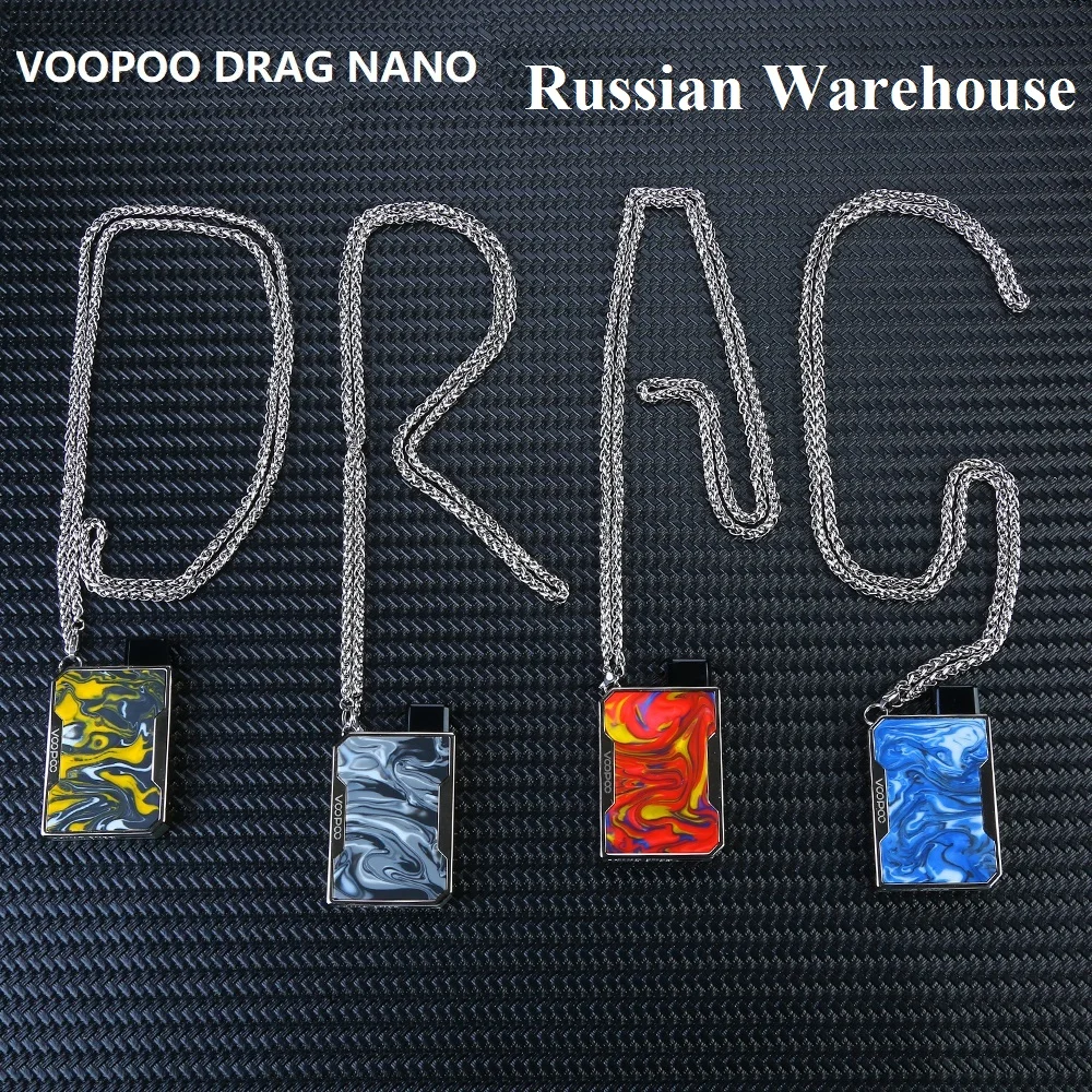 Новейший набор для вейпа VOOPOO DRAG Nano Pod с батареей 750 мАч и картриджем 1 мл чипом GENE