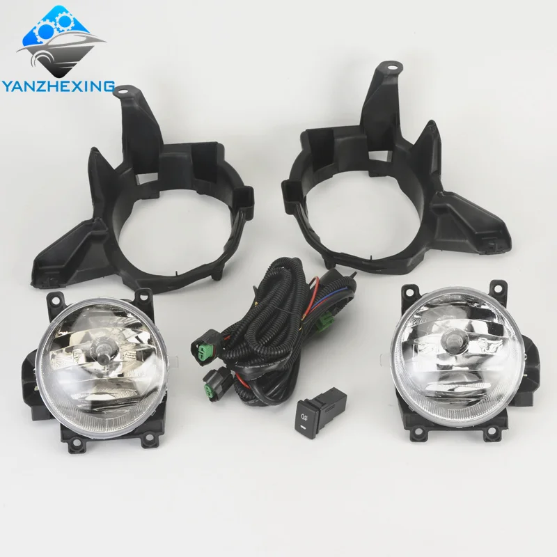 Fog Light Mr YANZHEXING 1 комплект для Toyota RAV4 Rav 4 2013 H16 лампа 12 В/19 Вт передний бампер противотуманный светильник+ крышка решетки с ремнем комплект - Цвет: Fog Light Mr