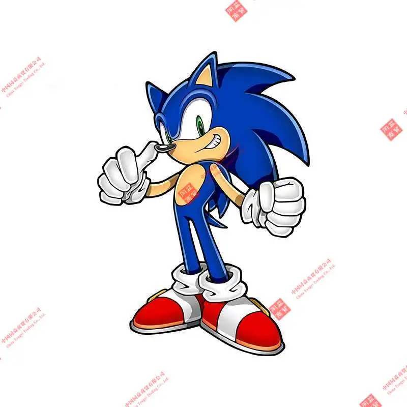 

Cartoon Arcade Game Hedgehog SEGA Anime Sticker Helmet Sticker High Quality Waterproof Sticker for Car Racing Car Laptop Helmet