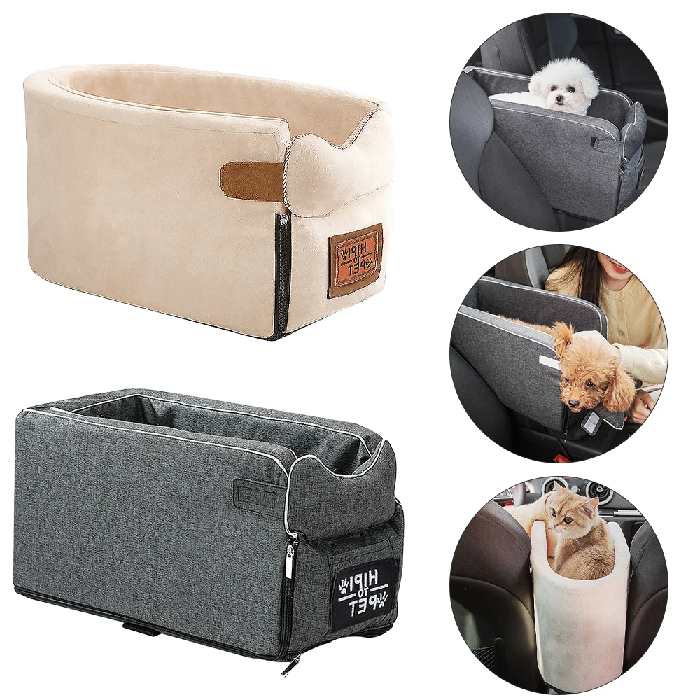 

Puppy Pet Seat Car Central Control Nest Car Mat Dog Kennel Safety Seat Four Seasons Universal Anti-Dirty Cat Kennel Pet Supplies