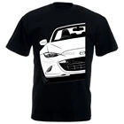 Модная крутая Мужская футболка для женщин, забавная футболка Mazda Miata Mx5 Nd Mk4, футболки с лучшим дизайном и принтом на заказ, 011851