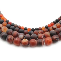 natural matte dream color agates stone 4 6 8 10 12mm round loose spacer beads for jewelry making bracelet diy necklace accessory