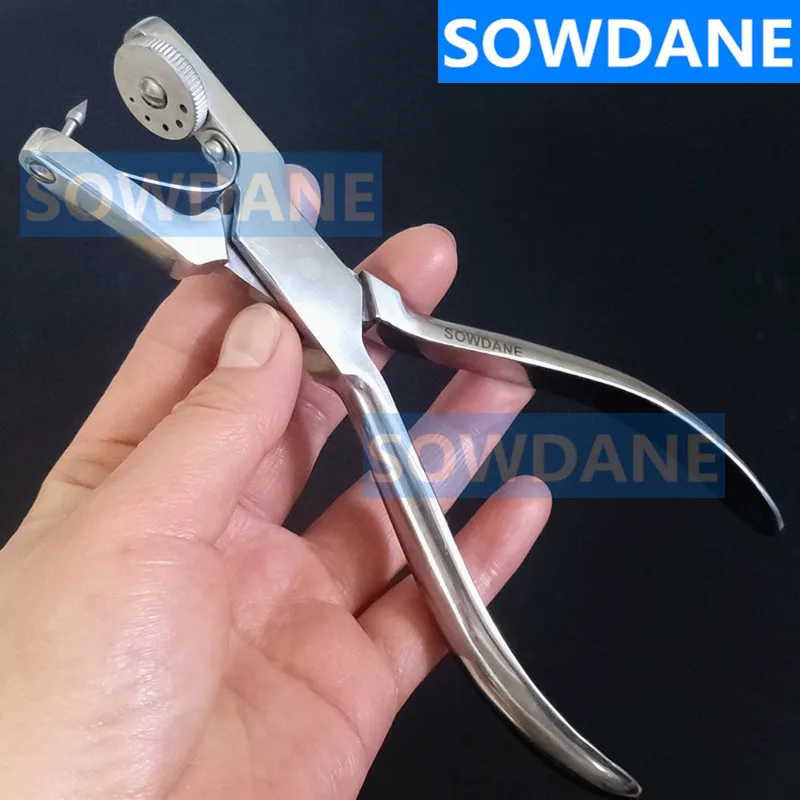 Stainless Steel High Quality Dental Rubber Dam Hole Punch Forcep Dentist Rubber Dam Instrument Tool  Clamp