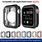 Чехол для часов ультратонкий для apple Watch 6 Series 5 4 3 42 мм 38 мм, мягкий защитный чехол из ТПУ для iWatch 44 мм 40 мм, аксессуары
