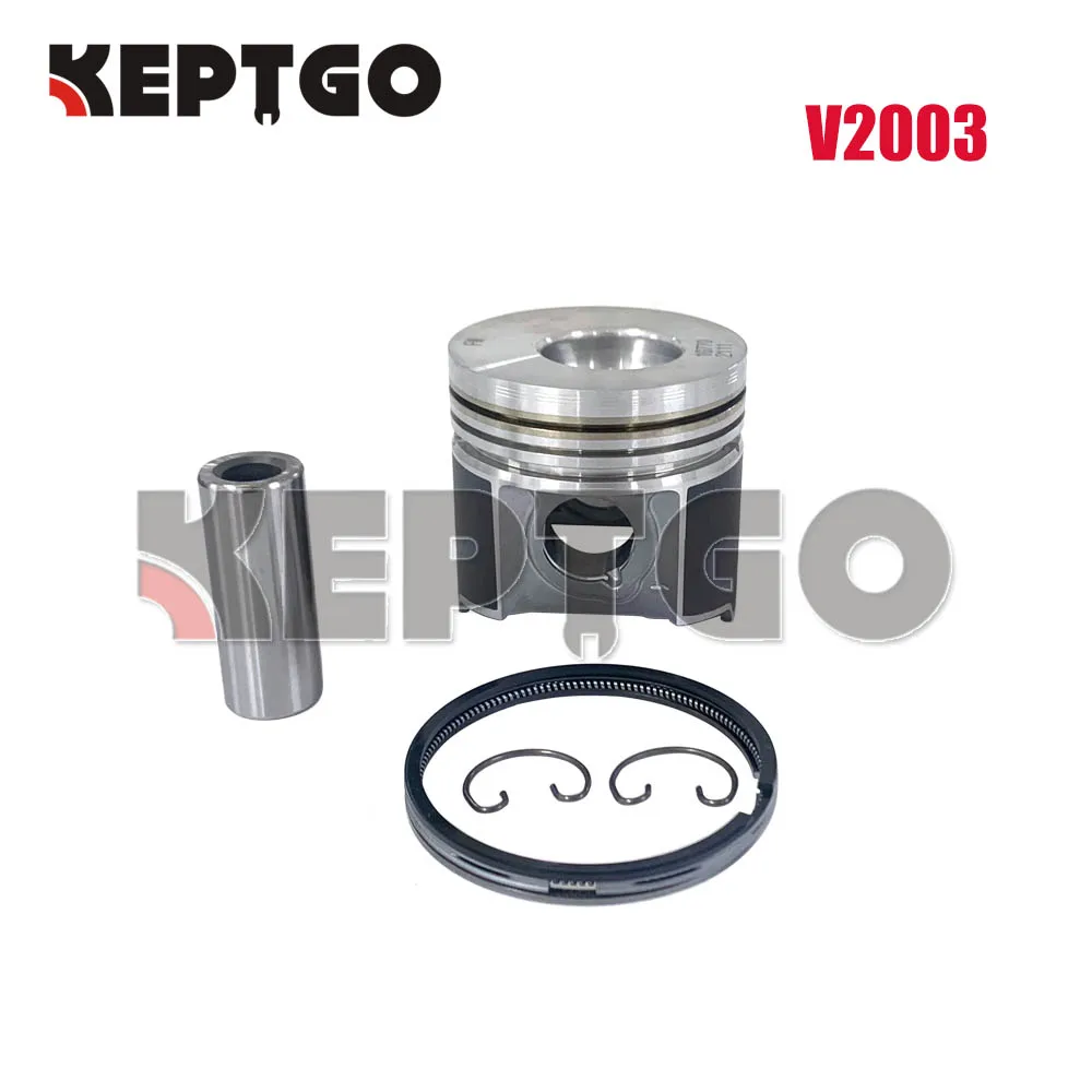 Pistão Mais Anéis Kit Std para Kubota Novo V2003 Peças e acessórios do gerador