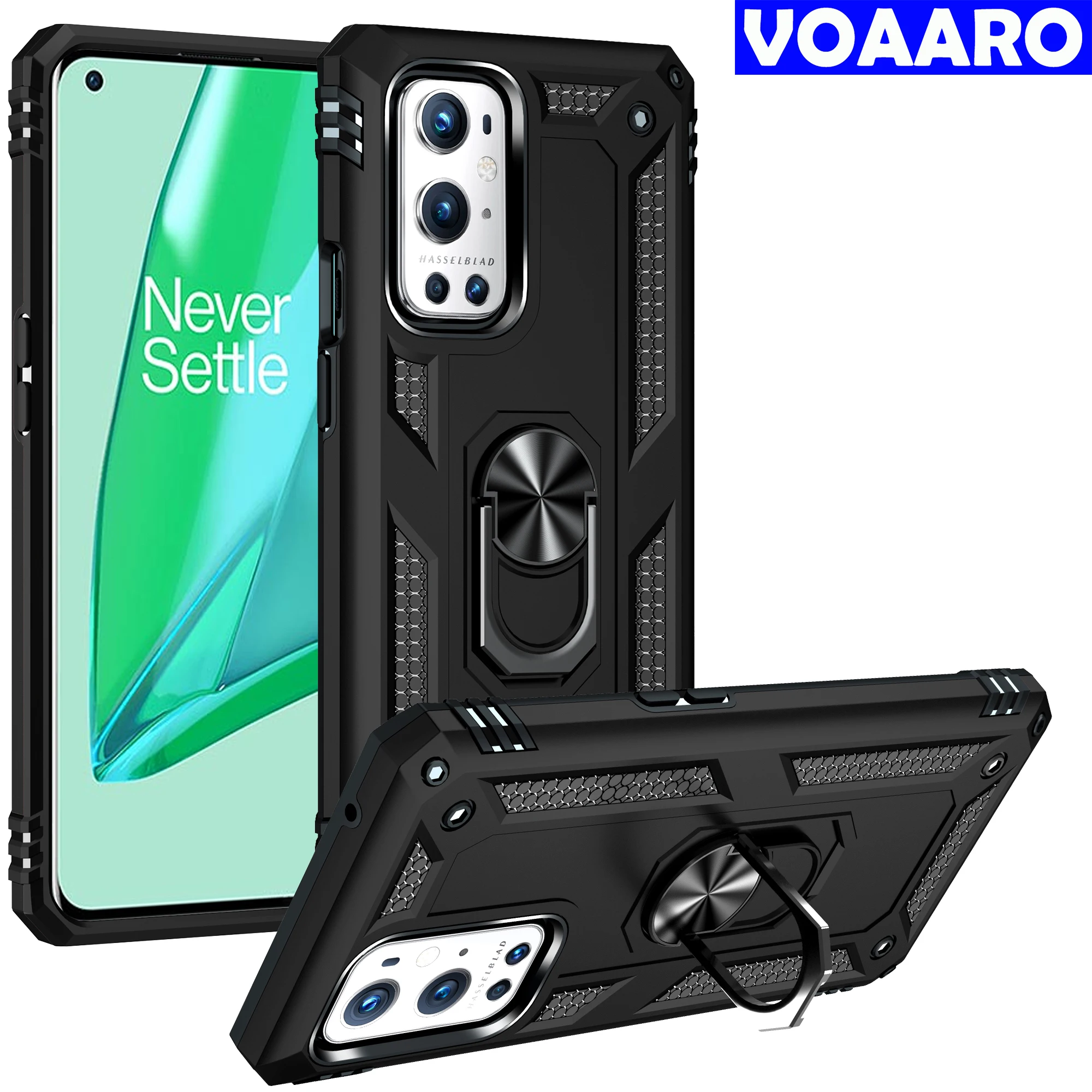 

Capa for Oneplus 9 Pro Case for Oneplus 9 7 Pro Magnetic Car Holder Finger Ring back cover Case full Protective bumper funda