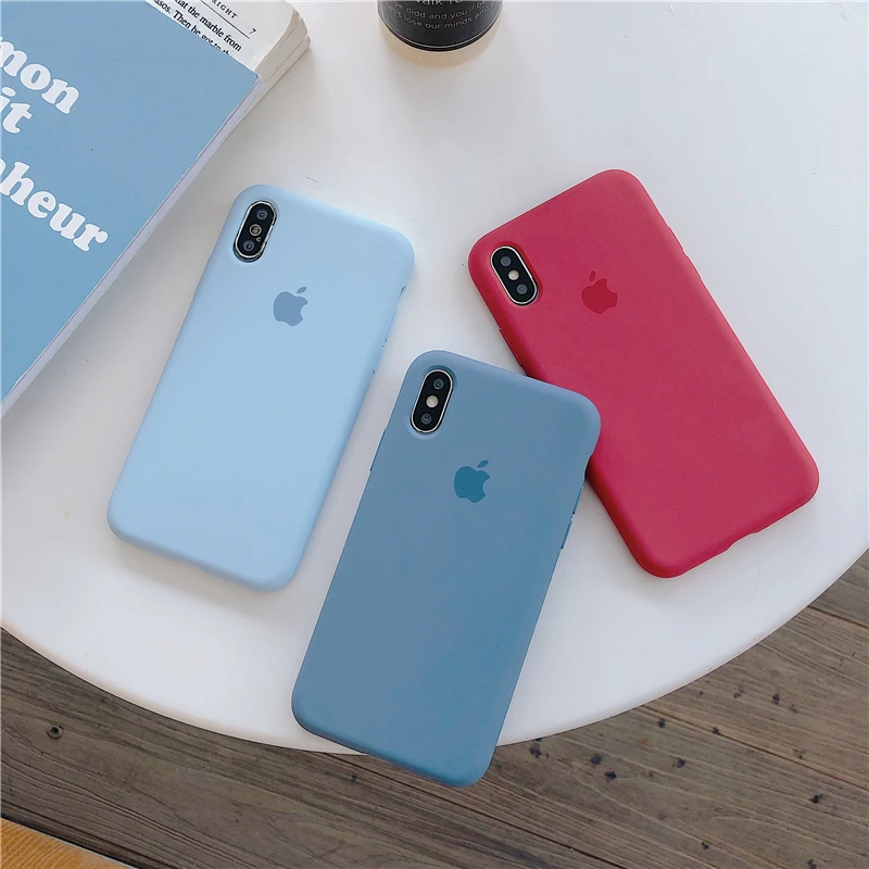 Жидкий силиконовый чехол для iPhone 6S 7 8Plus X XR XS Max Клюква фрукты мягкий на заднюю