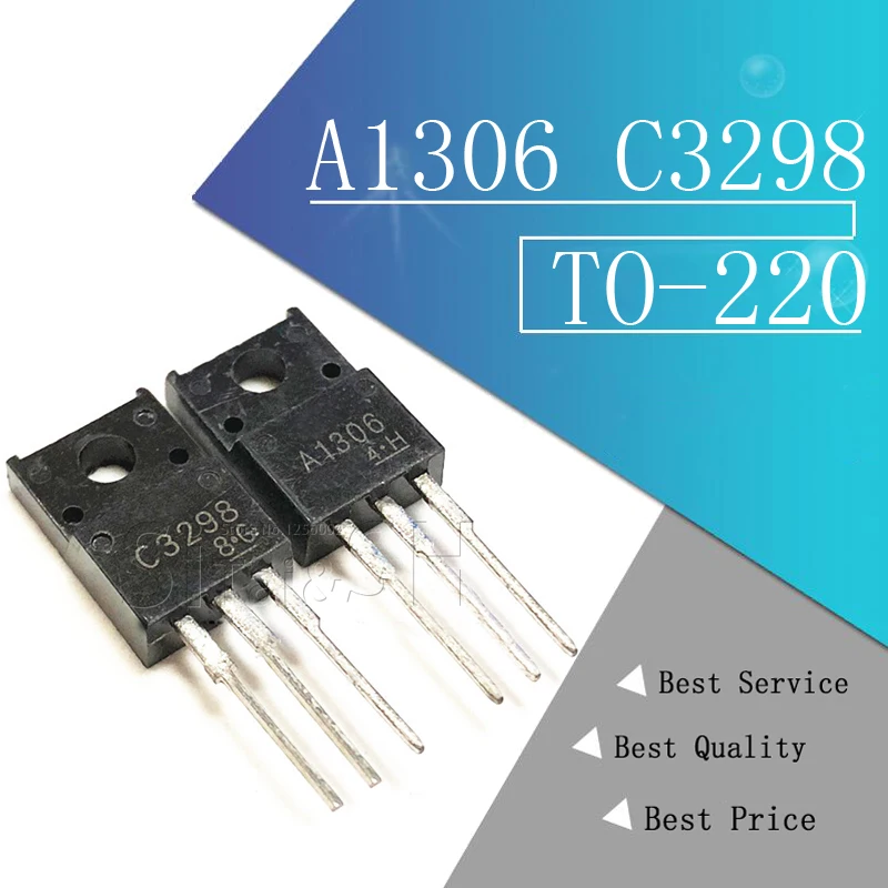 10 шт. A1306 C3298 5 2SA1306 + 2SC3298 | Электронные компоненты и принадлежности