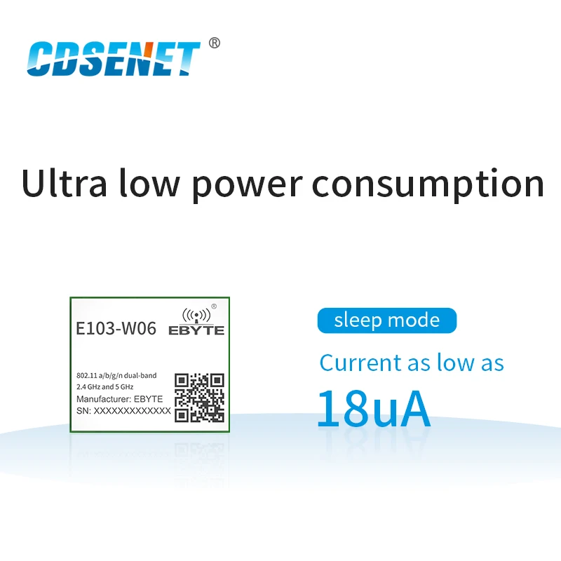 CC3235 2.4GHz 5.8GHz Wireless Module WIFI Serial Port 18dBm CDSENET E103-W06 TCP/UDP Transceiver Receiver Transmitter RF Chip