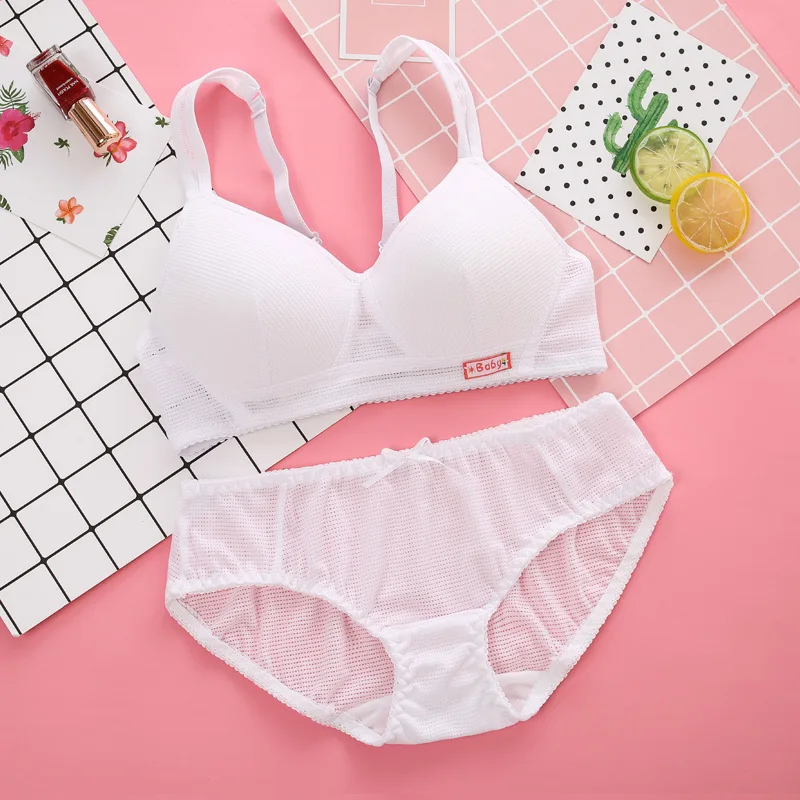 Нижнее белье для девочек подростков тренировочные бюстгальтеры однотонный