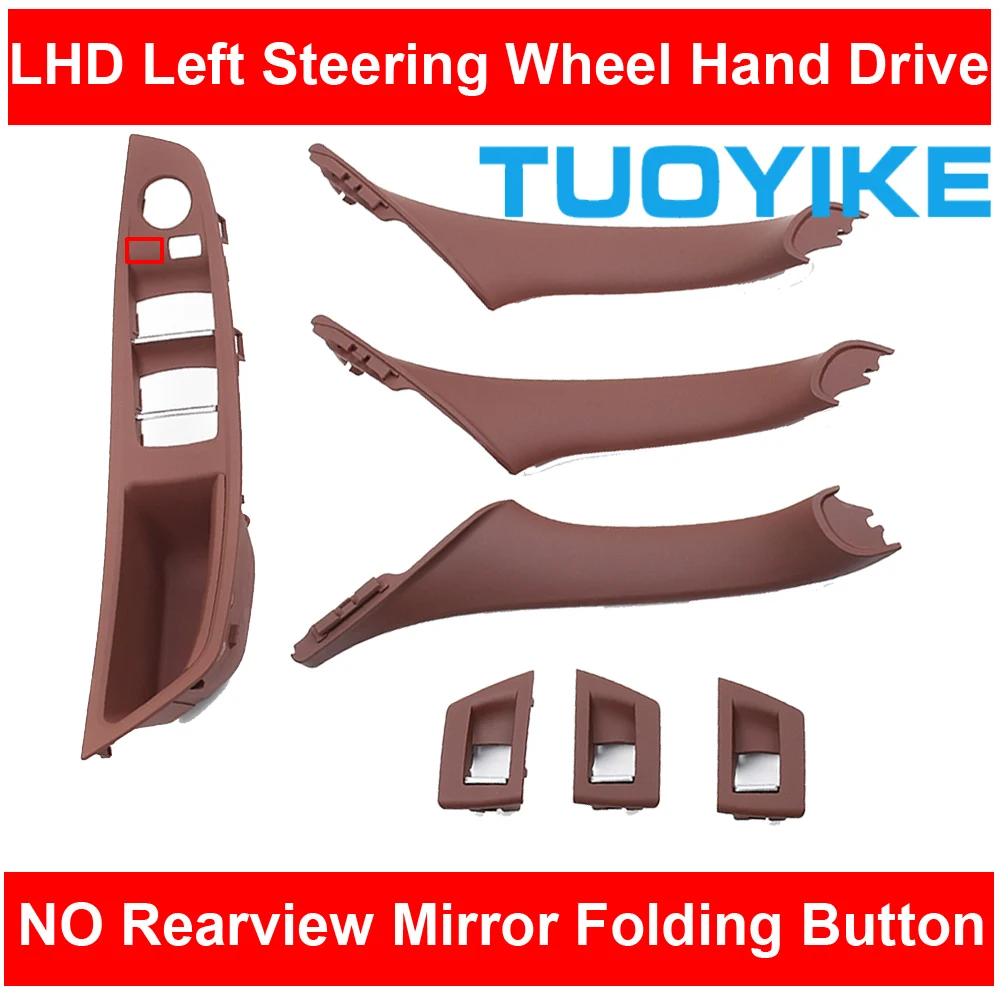 LHD Left Hand Drive Car Interior Inner Door Pull Handle Armrest NO Mirror Folding Button For BMW F10 F11 F18 520 523 525 528 530 LHD Left Hand Drive Car Interior Inner Door Pull Handle Armrest NO Mirror Folding Button For BMW F10 F11 F18 520 523 525 528 530