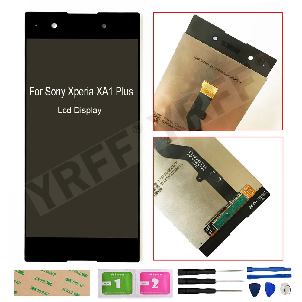 ЖК дисплей для Sony Xperia XA1 Plus сенсорный экран с цифровым преобразователем G3416 G3412 G342