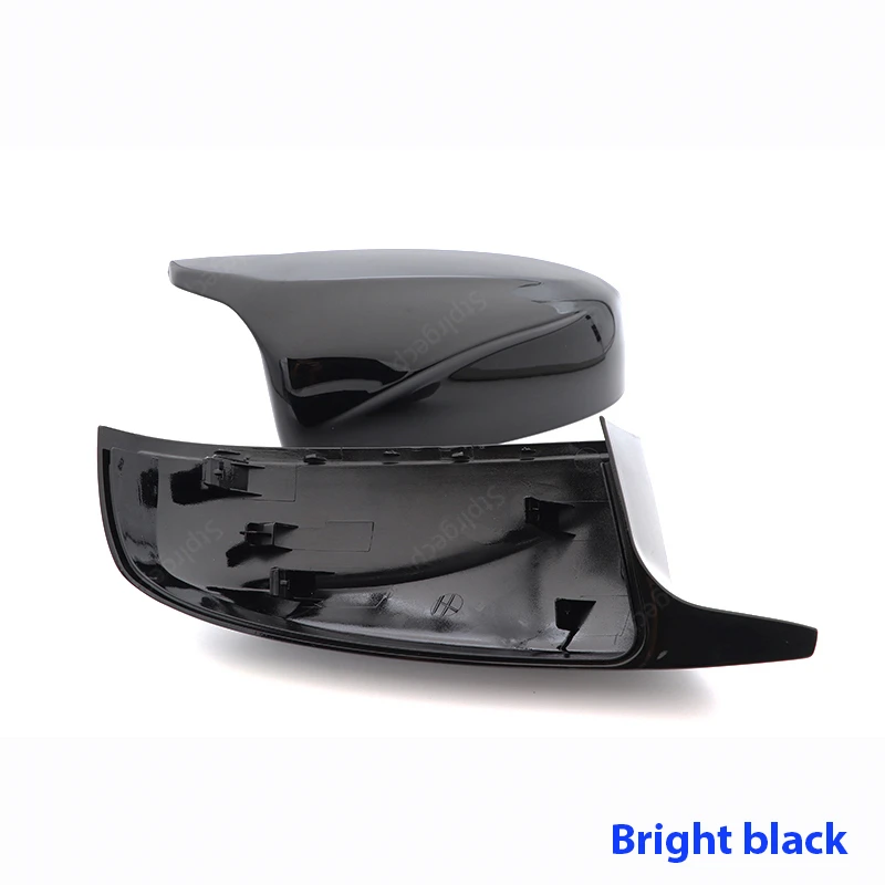 2pcs Rearview Excellent Side Wing modified Bright black Carbon Fiber Pattern Mirror Cover caps For BMW X5 E70 X6 E71 2008-2013 images - 6