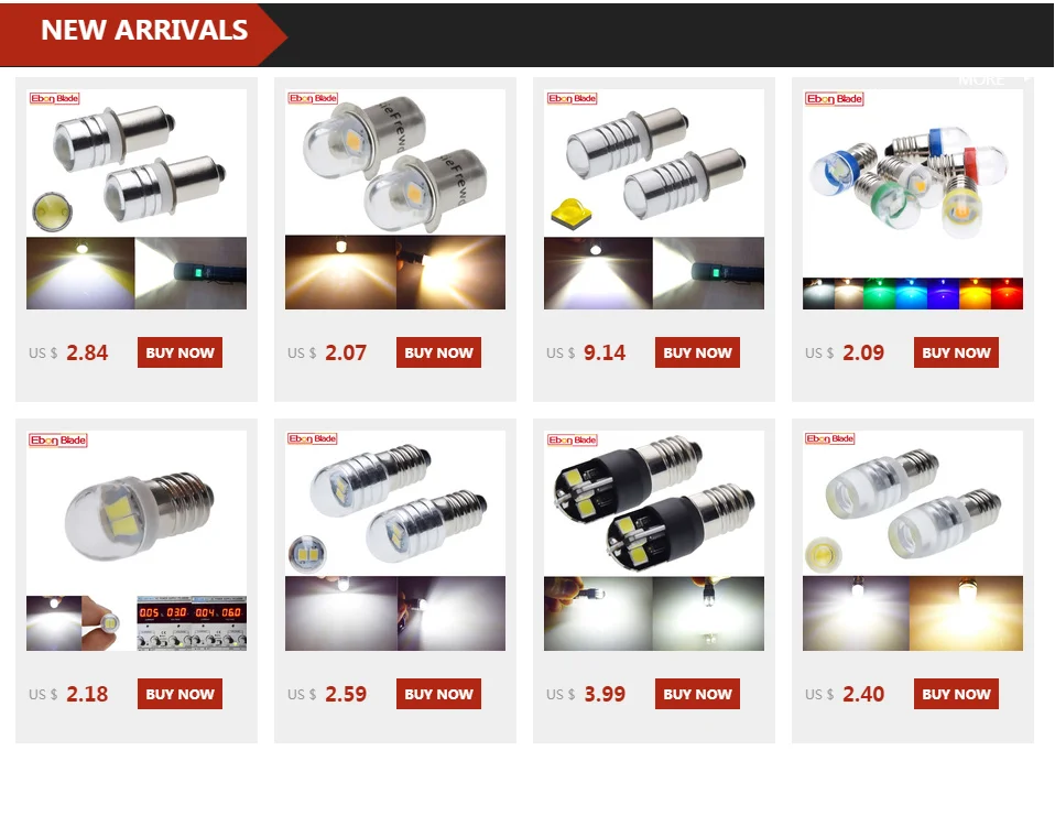 Pair P13.5S PR2 PR3 LED 3030 3SMD LED Emergency Work Light Torch Torches Flashlight Lamp Replacement Bulb 3V 6V 12V 18V 24V
