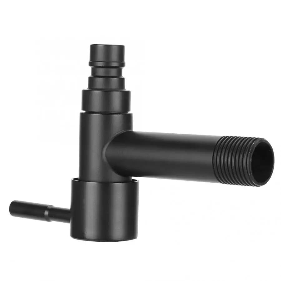 G1/2in Black Stainless Steel Washing Machine Faucet Single Cold Sink Water Tap Freeze-proof Crack-proof | Обустройство дома