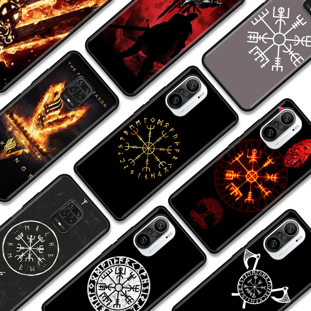 

Slavic Viking symbol Kolovrat Case For Xiaomi Redmi Note 9 8 11 10 Pro Max Lite 9T 9S 8T 8 7 for redmi 9 9C 9A 8 8A 7A Fundas