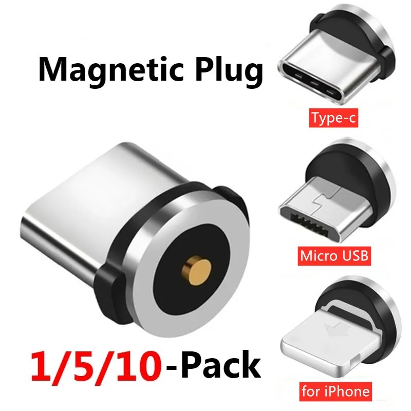 Магнитный кабель HEEMAX штекер Type C Micro USB адаптер для быстрой зарядки телефона