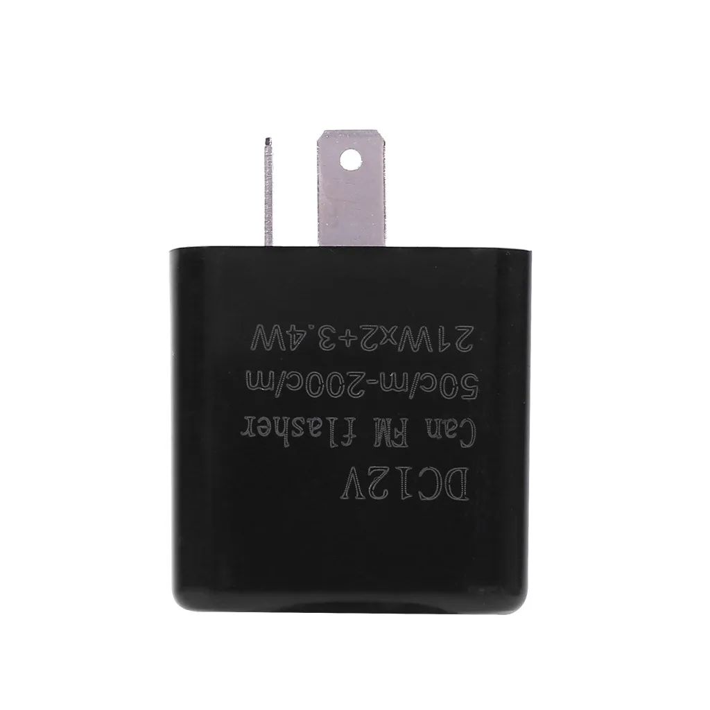 Черный 12 В 2 Pin Регулируемый Частотный светодиодный мигалка реле мотоцикл поворотник замечательный индикатор для мотоцикла мотоцикл Aug2 - Цвет: Черный