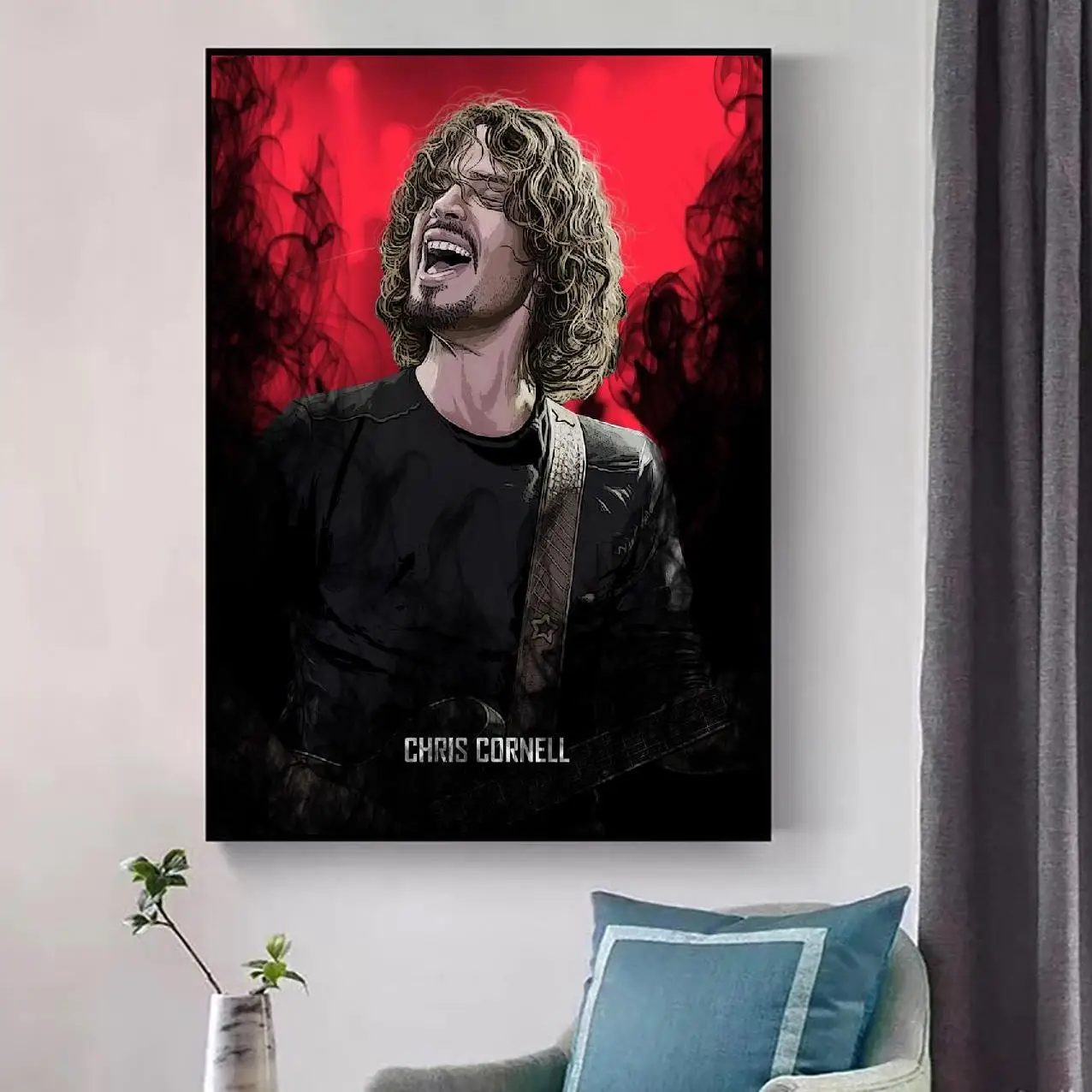 MT274 Крис кунелл холст музыка звезда Настенная картина фото живопись плакат