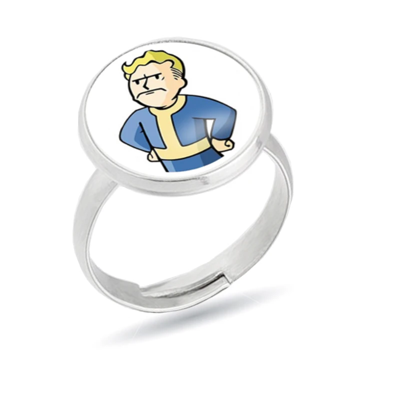 New Fallout Nuka Cola Rings Glass Men's and Women's Pendant Fashion Jewelry Anillos Fans Gifts Christmas | Украшения и
