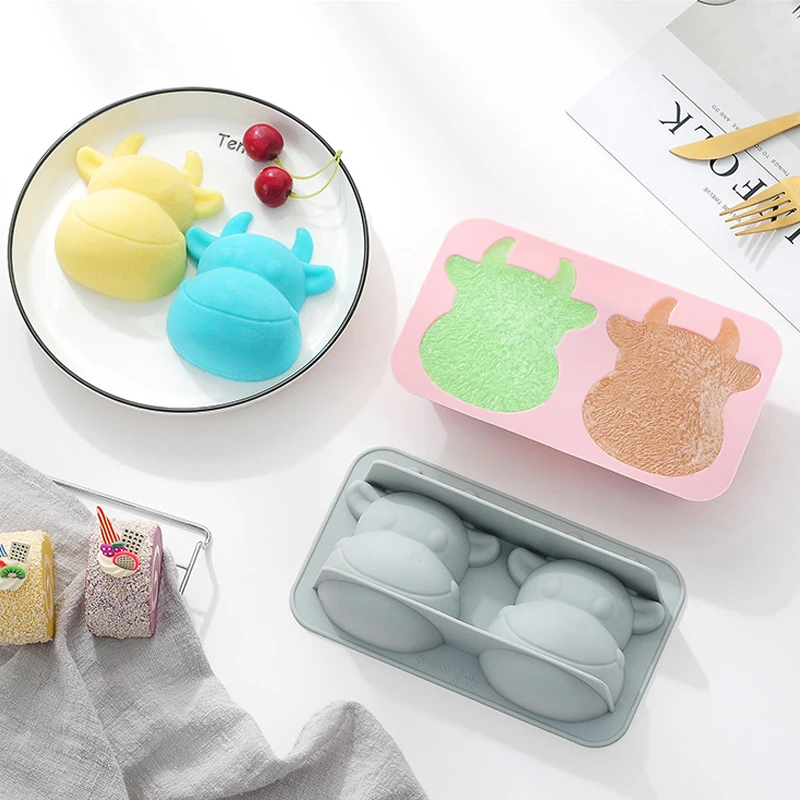 Мультяшная силиконовая формочка в виде животного шоколадная форма инструмент