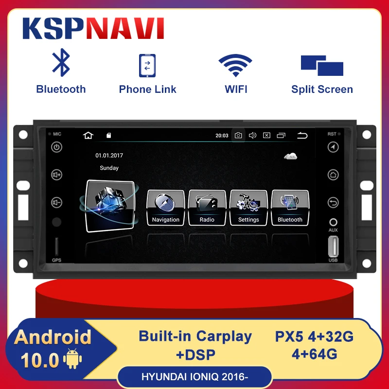 

Автомагнитола на Android 10, мультимедийный видеоплеер для JEEP COMMANDER/ WRANGLER 2007, Bluetooth, Carplay, навигация, Раздельный экран