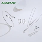 Комплект женский из браслета и кольца, из серебра 925 пробы