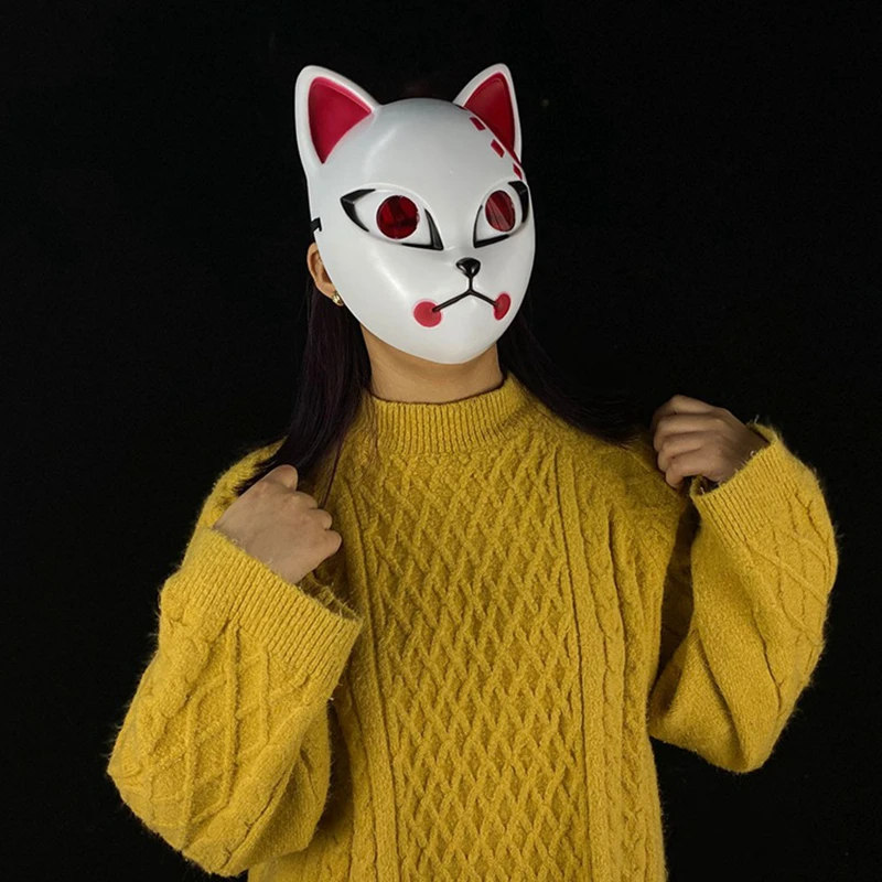 Маски для косплея из аниме клинок демонов японские аксессуары реквизит маска