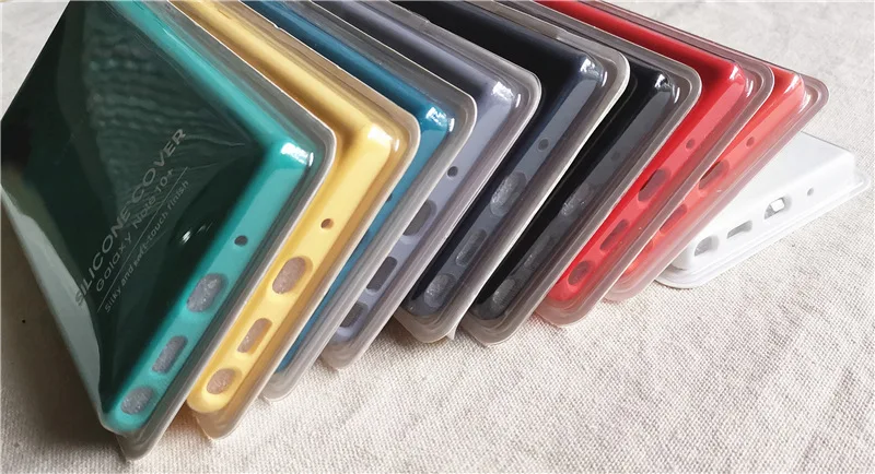 Жидкий силиконовый чехол для samsung Galaxy Note 10 Plus, шелковистый мягкий сенсорный чехол для Galaxy Note 10 10+ Pro Plus с коробкой