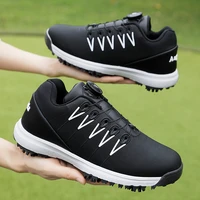 new autumn quality golf shoes waterproof spikes golf footwear men big size 36 47 anti slip golfing sneakers men walking shoes