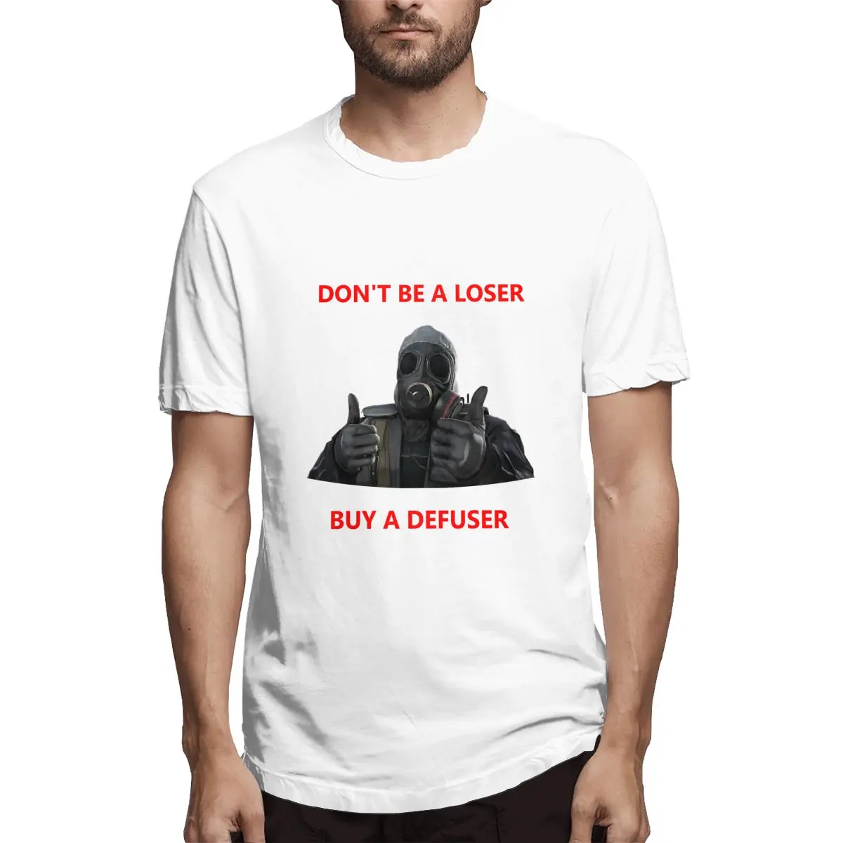 

Don't Be A Loser CSGO Men Classic T-Shirt Fun Tee Shirt Short Sleeve O Neck T-Shirt 100% Cotton Unique Clothing