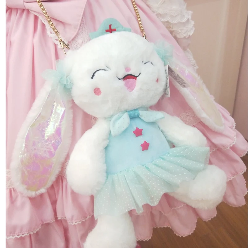 Сумка для девочки Kawai girl Rabbit шелковая мягкая плюшевая игрушка Лолита на одно