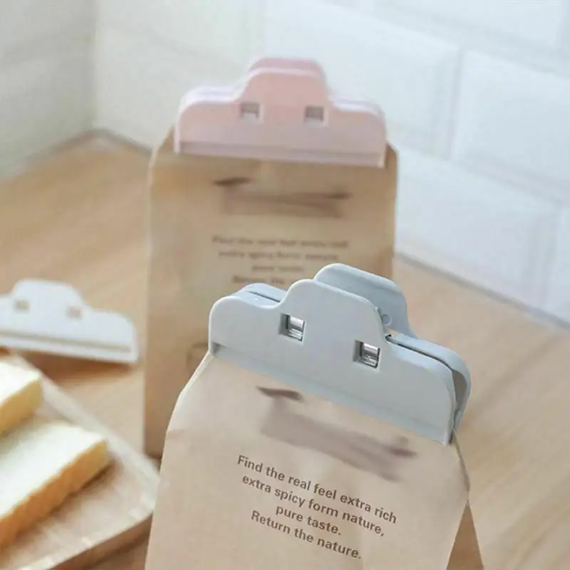 

Sealed Clips Portable Practical Food Sealing Clamp Powder Food Package Bag Multifunction Home Snack Sealed Clip