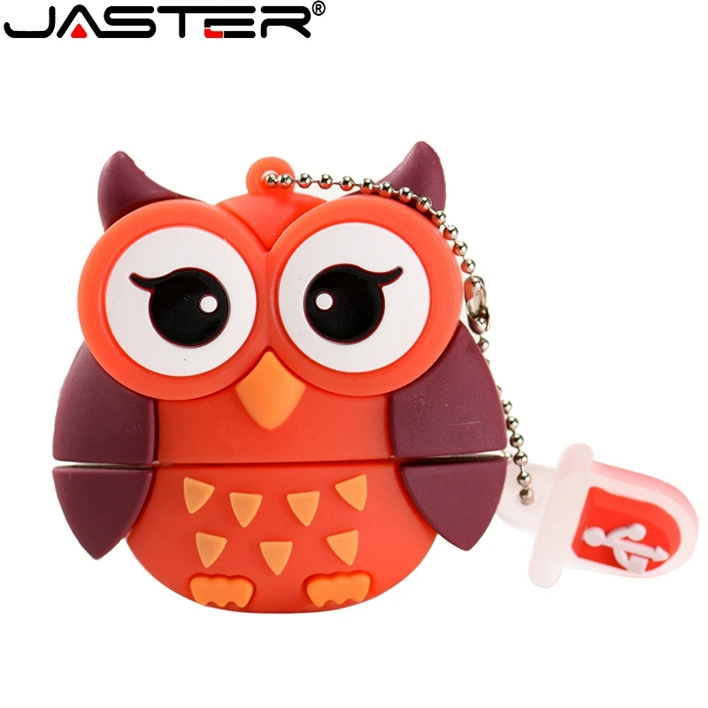 

JASTER 64GB Cute Cartoon Penguin Owl Fox Bee Style Usb 2.0 Flash Drive 4GB 8GB 16GB 32GB Creative Pendrive Gift