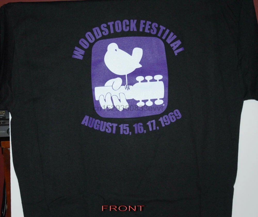 Футболка WOODSTOCK 1969 для фестиваля новинка музыка за 3 дня мира|Мужские футболки| |