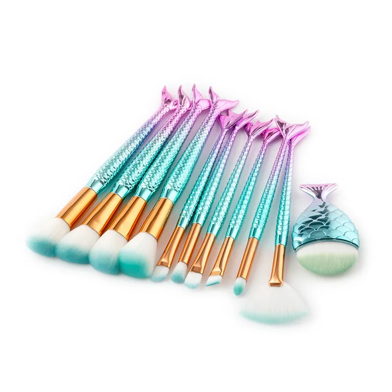 11 шт./компл. кисти для макияжа Красочные бровей Тени век румяна корректор