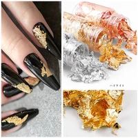 3 bottleset broken foil for nails art decorations 2021 fashion nail accessories for diy manicure design