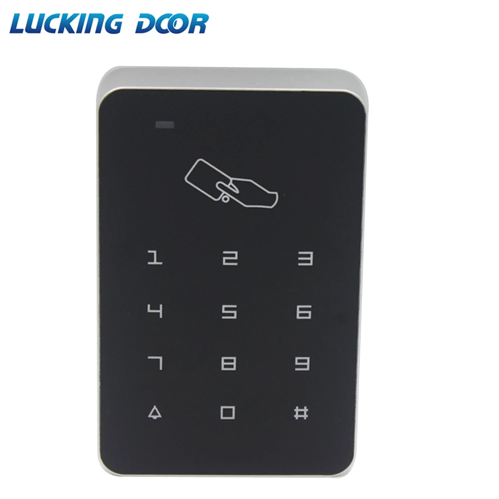 access control LUCKING дверь 125 кГц RFID цифровая клавиатура система контроля доступа дверной замок управление Лер RFID считыватель карт w/10 шт. TK4100 ключ - Цвет: access control