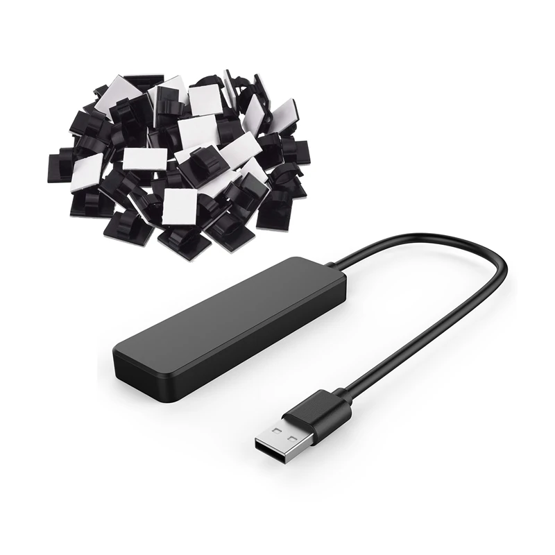 51 шт. аксессуары: 1 ультратонкий женский 4 портовый USB концентратор 2 0 черный и 50