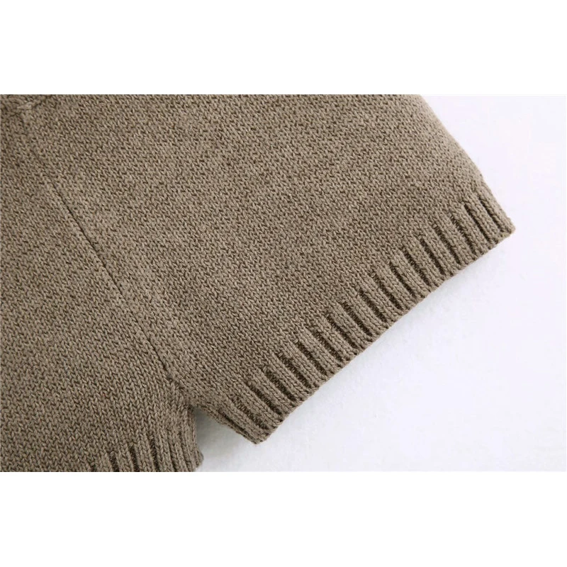 

2020 Women Fashion Ribbed Knitted Shorts Vintage Elastic Waist Short Pants Chic Pantalones Mujer