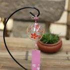 Подвесные колокольчики SKTN в японском стиле, Стеклянные Колокольчики, домашний декор, узор цветущей сакуры Сакура, украшение для дома